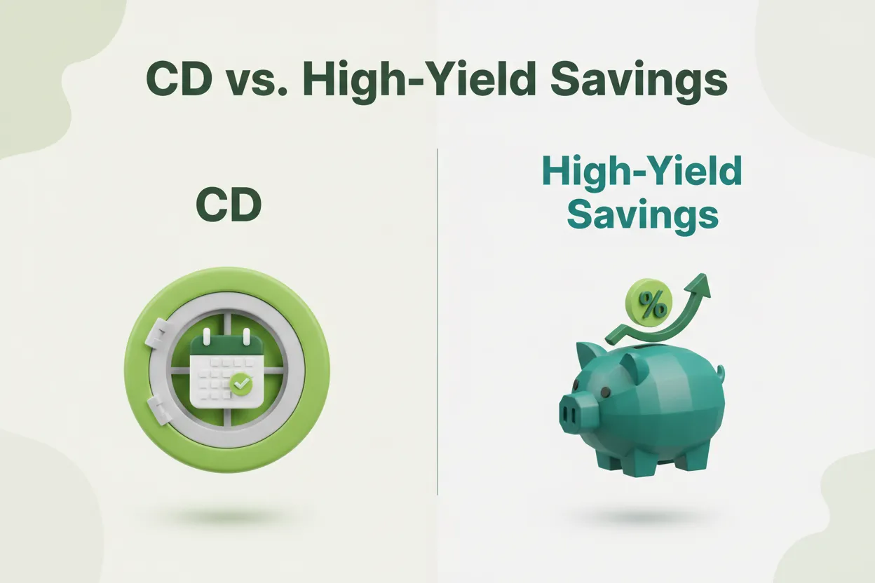 CD vs High-Yield Savings Account comparison 2026
