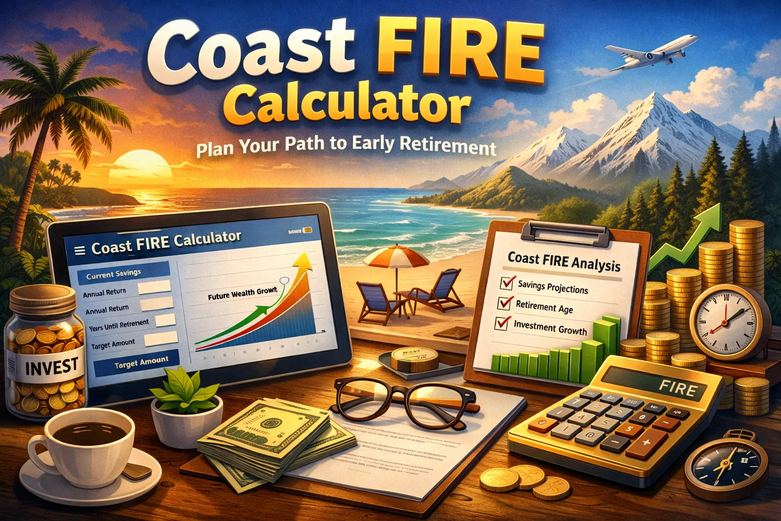 Coast FIRE Calculator - Free & Accurate