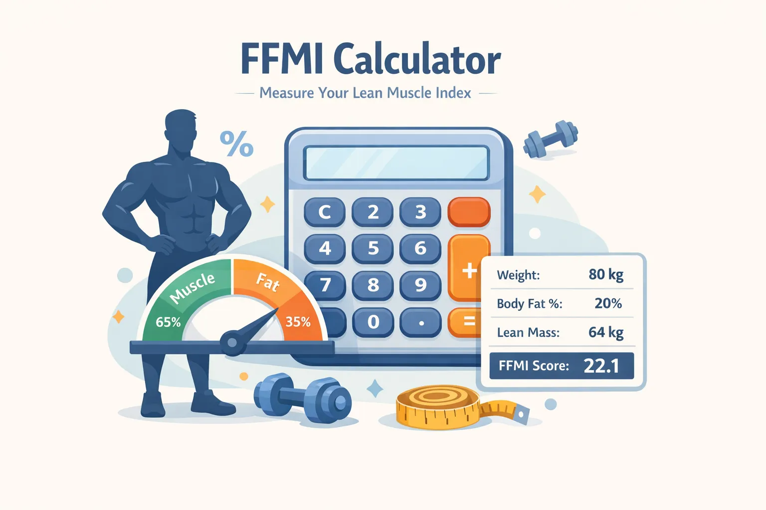 FFMI Calculator - Fat-Free Mass Index | CalcZenith