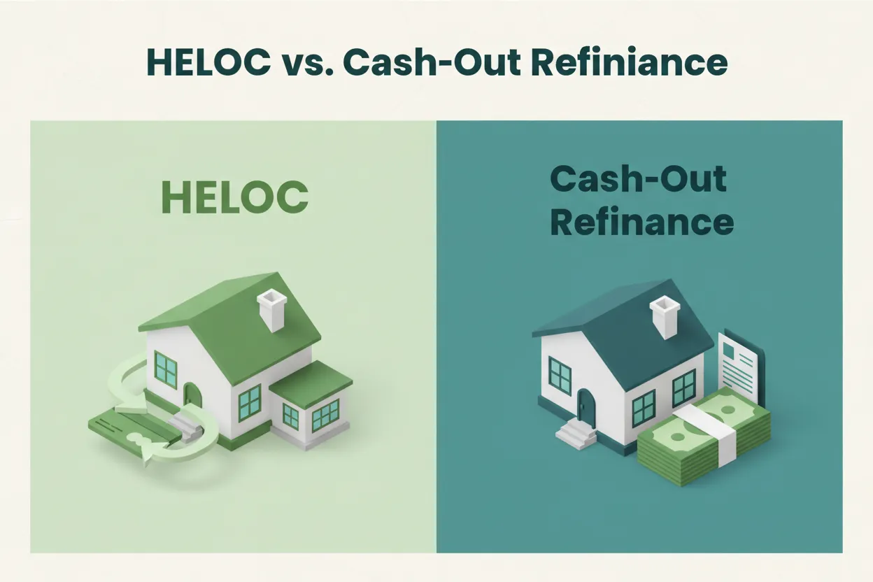 HELOC vs Cash-Out Refinance comparison 2026