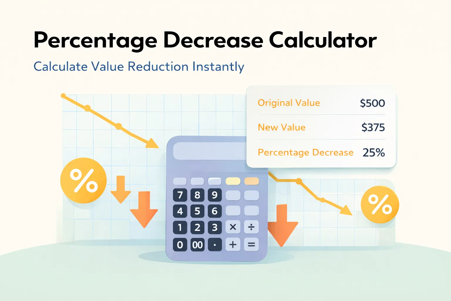 Percentage Decrease Calculator - Free & Accurate | CalcZenith