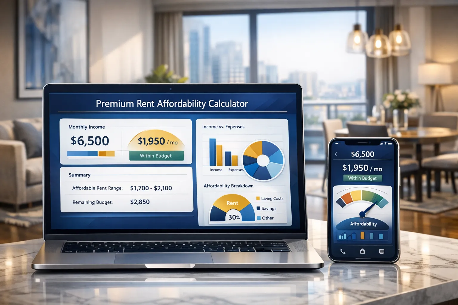 Rent Affordability Calculator - Calculate how much rent you can afford based on your income